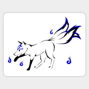 Kitsune (blue) Magnet